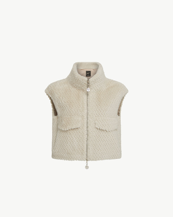 ALEA SHORT ECOFUR VEST